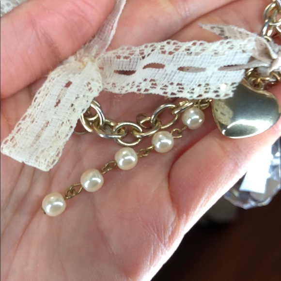 Vintage bracelet with little champ around crystal - Picture 6 of 8